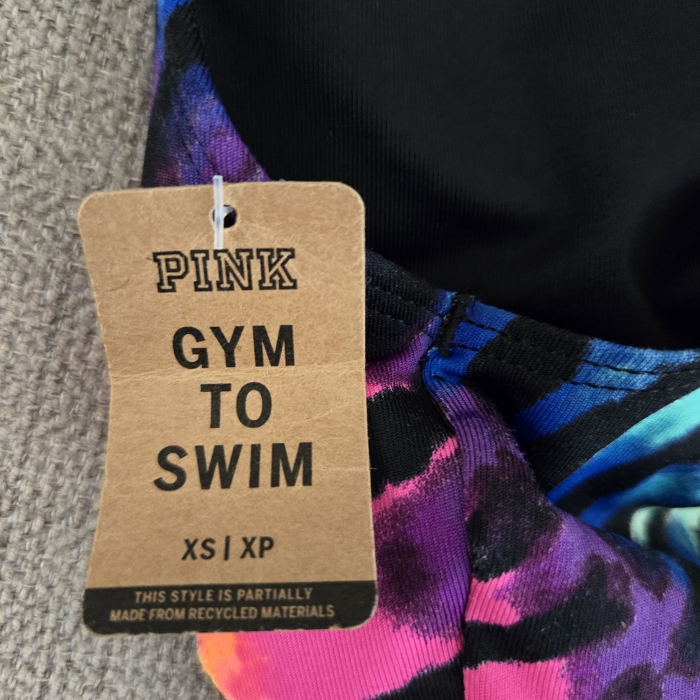Pink Gym to Swim Top (XS) NEW - Picture 4 of 4